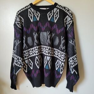 EUC VINTAGE SOUTHWESTERN PULLOVER SWEATER SIZE XL WMNS